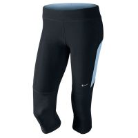 Nike capri Filament zwart/lichtblauw dames