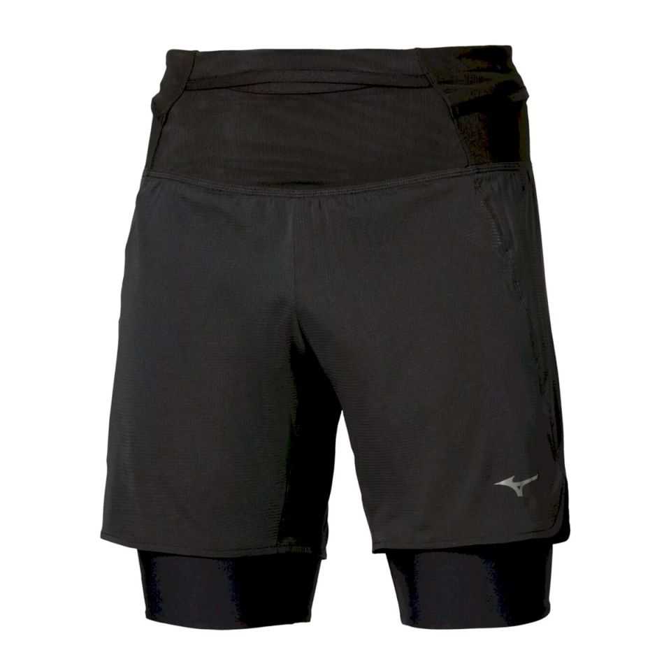 Mizuno 2-in-1 short Trail Multipocket Heren (foto 1)