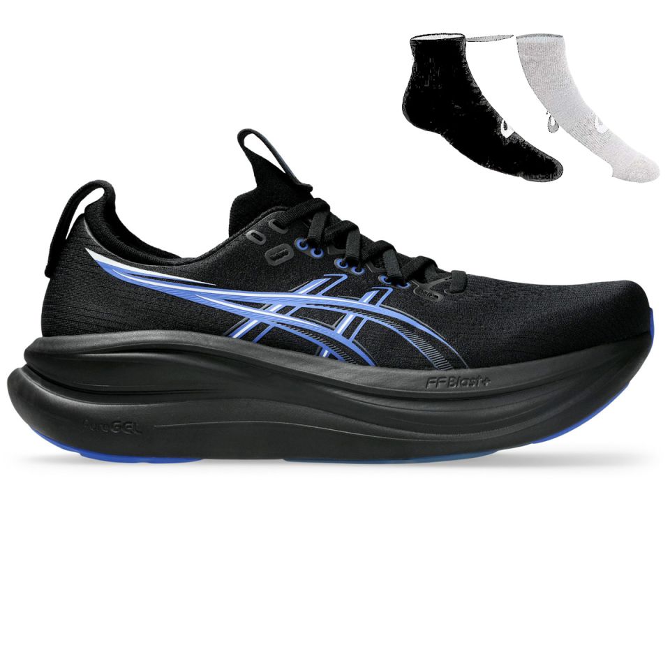 Asics Gel Nimbus 28 + Gratis Asics 3-pack sokken Heren (foto 1)
