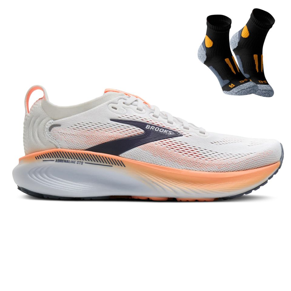Brooks Adrenaline GTS 25 + Gratis Performance sokken zwart Dames (foto 1)
