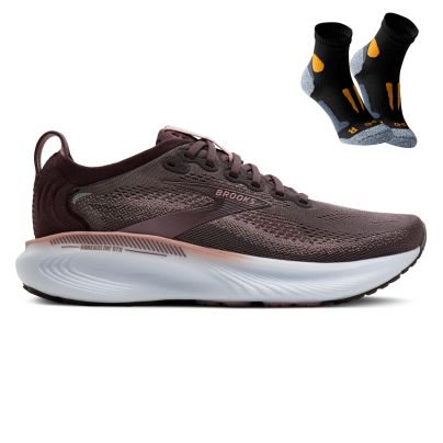 Brooks Adrenaline GTS 25 + Gratis Performance sokken zwart Dames