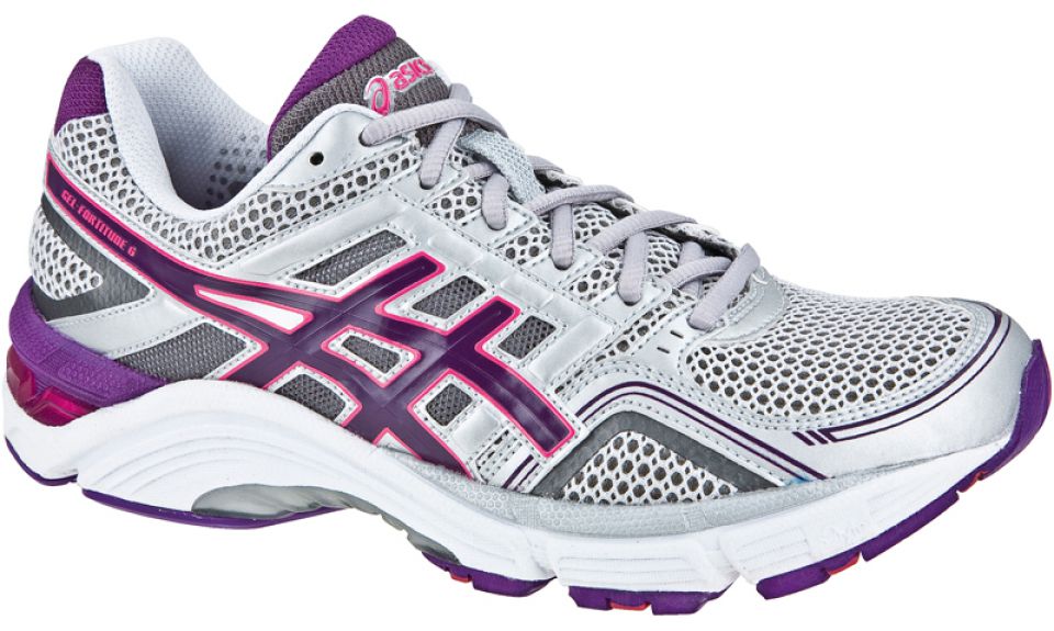 Asics Gel Fortitude 6 grijs/paars/roze dames kopen –