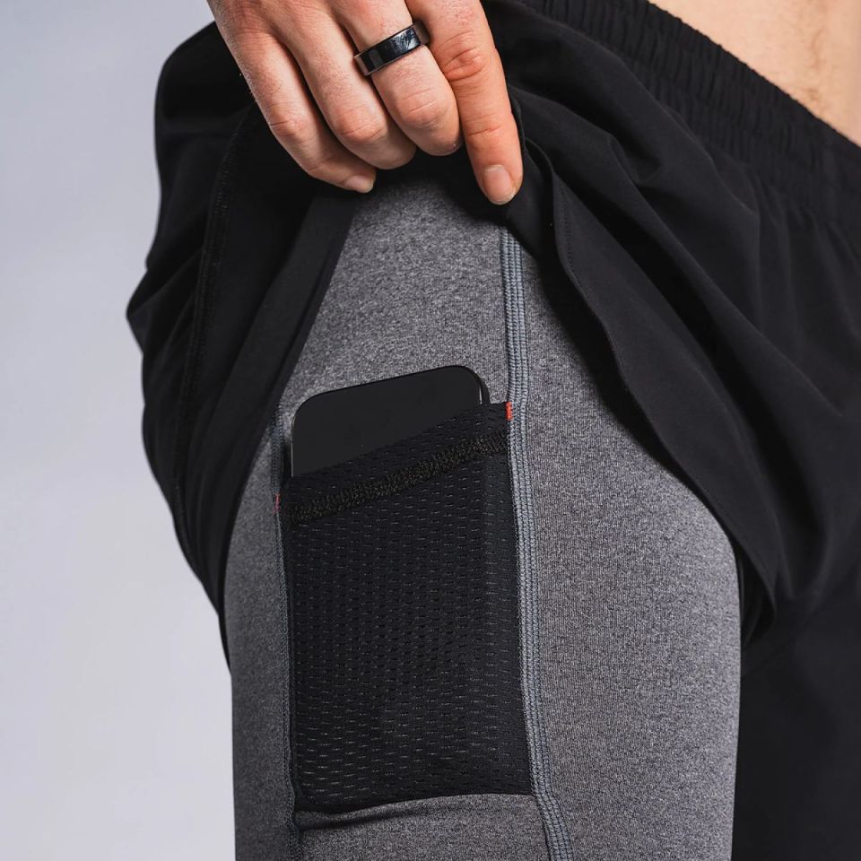 Fusion 2-in-1 short Run Heren (foto 4)