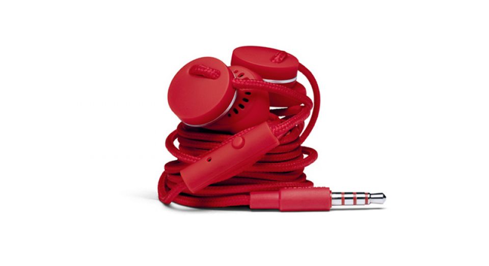 running headphone in de kleur rood (foto 2)