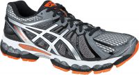 Asics Gel Nimbus 15 antraciet/oranje heren (foto 1)