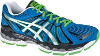 Asics Gel Nimbus 15 blauw/zilver/groen heren (foto 1)