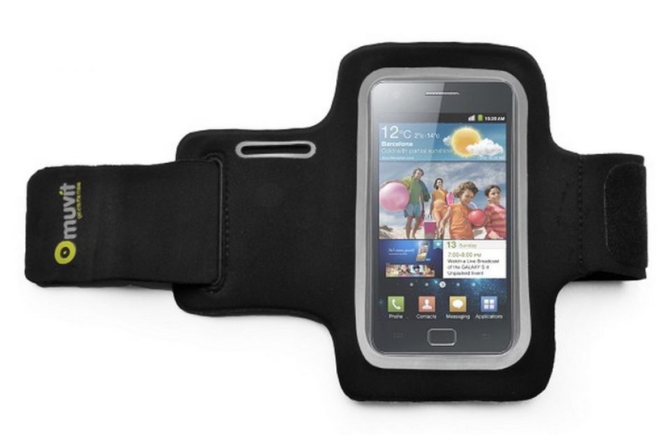Muvit smartphone sportarmband XL zwart (foto 1)