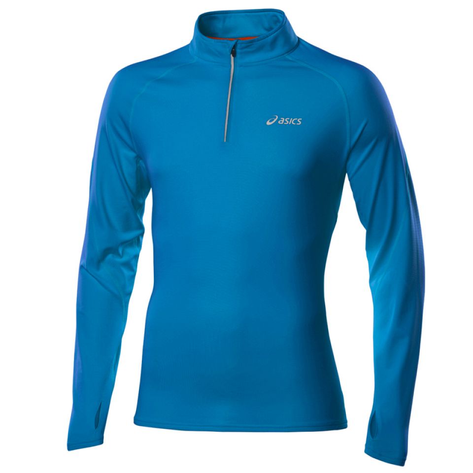 Ambtenaren Schrijf een brief George Stevenson Asics shirt lange mouw winter 1/2 zip blauw heren kopen – Heren