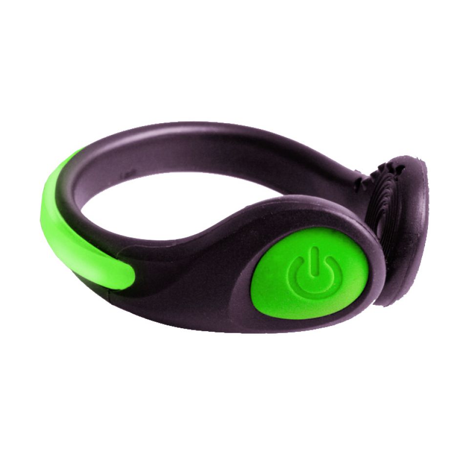 Cona shoe clip LED reflectie groen (foto 1)