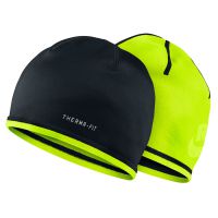 Nike muts fleece rev zwart/neon heren