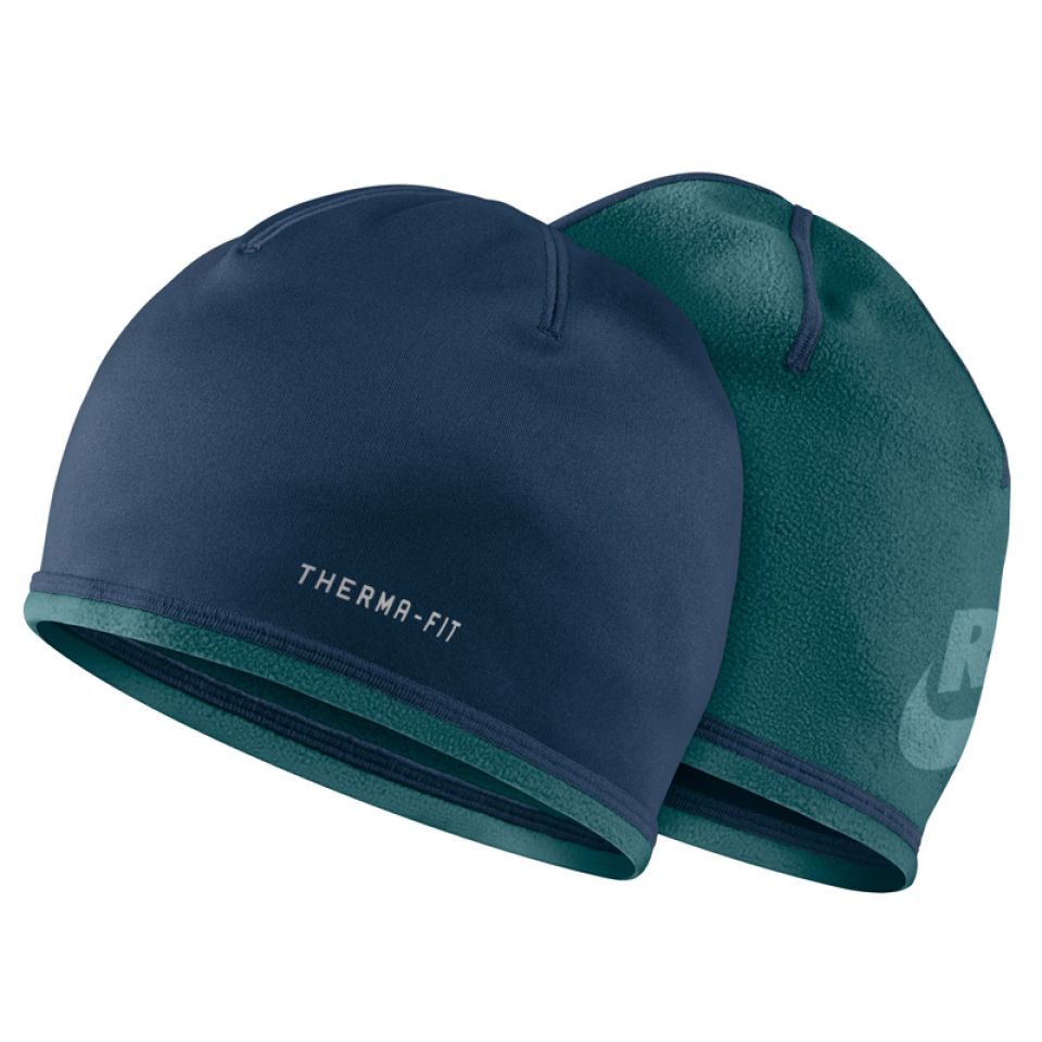 Nike muts fleece rev donkerblauw/groen heren (foto 1)