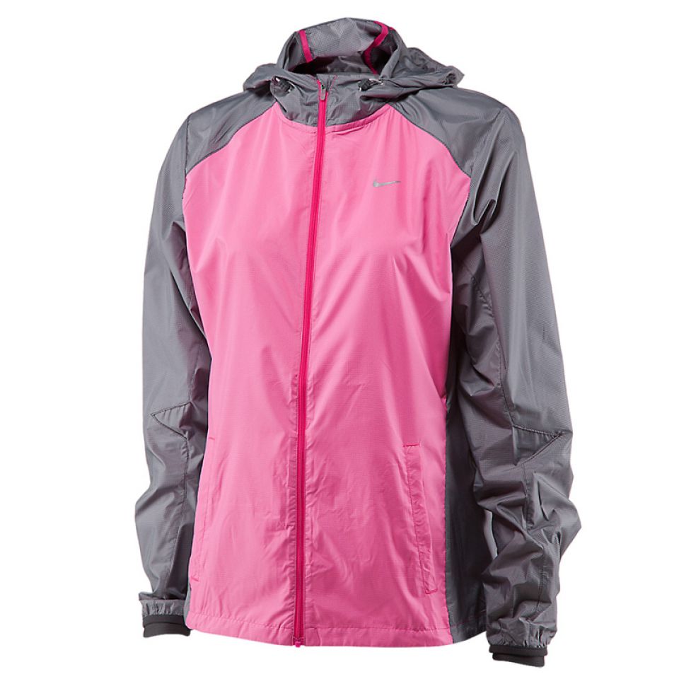 Nike jack Racer Woven roze/grijs dames (foto 1)