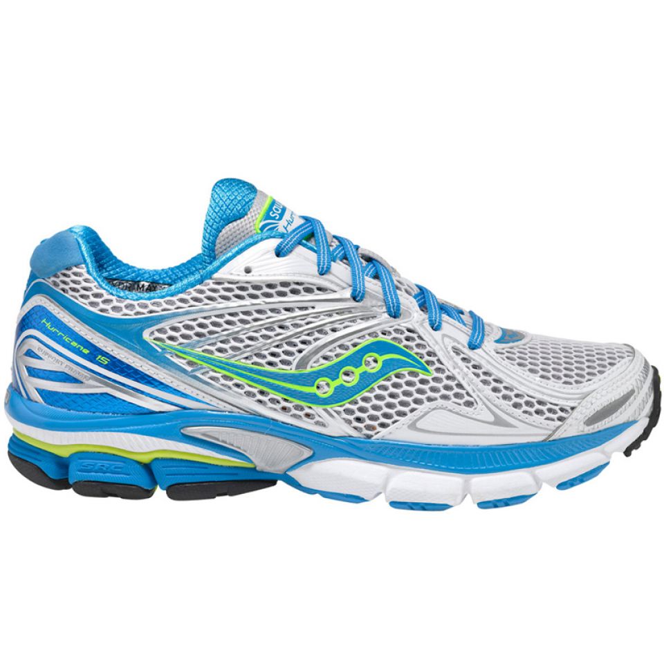 Saucony Hurricane 15 wit/zilver/blauw dames (foto 1)