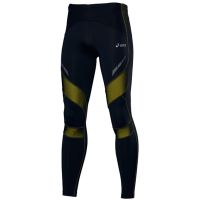 Asics lange tight Leg balance zwart/geel heren