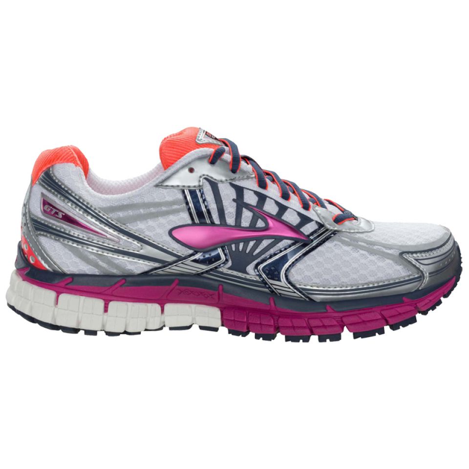 Brooks Adrenaline GTS 14 wit/roze/oranje dames (foto 1)