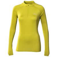 Asics shirt lange mouw zip geel dames