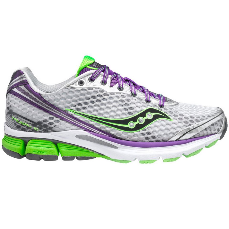 Saucony Triumph 10 powergrid lichtgrijs/paars dames (foto 1)