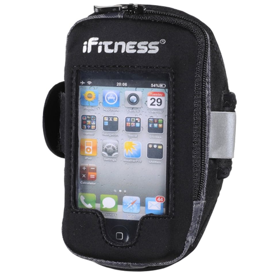 IFitness Sportarmband Iphone 5 - Galaxy S2/S3/S4 zwart/grijs (foto 1)