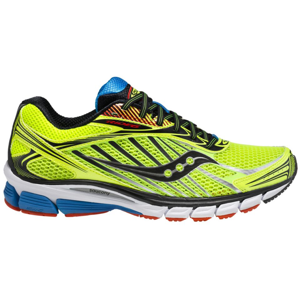 Tweedekans Saucony Ride 18 Hardloopschoenen Blauw/Oranje Heren Maat 44.5