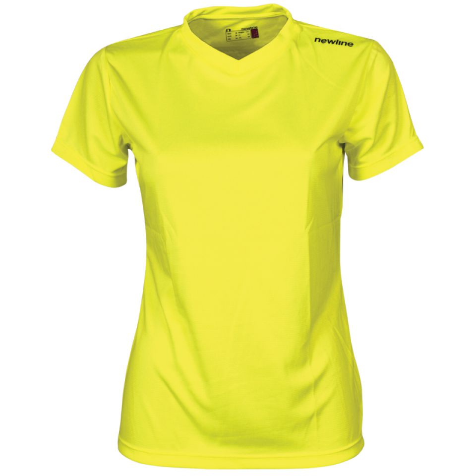 Newline shirt korte mouw Base Cool neon geel dames Dames