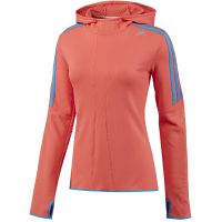 Adidas shirt lange mouw hooded RS oranje dames