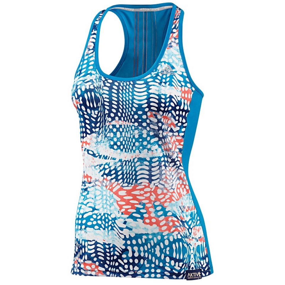 Adidas singlet Aktiv tank blauw dames (foto 1)