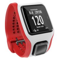 TomTom Runner Cardio GPS-sporthorloge wit/rood (foto 1)