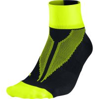 Nike sok Elite Hyper-Lite quarter zwart/neon geel (foto 1)