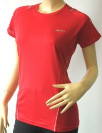Craft Shirt KM Action Rood ds Dames