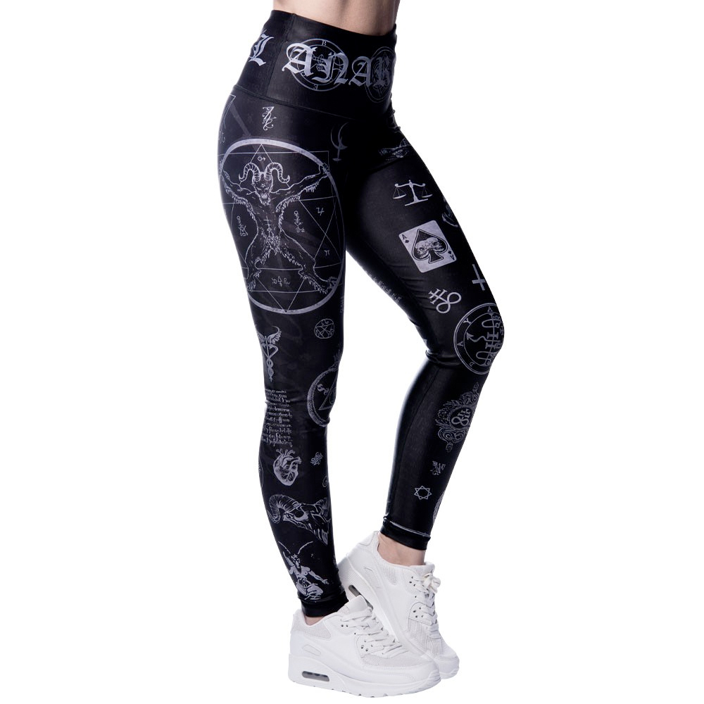 Anarchy apparel lange tight compressie Esoteria Dames (foto 1)