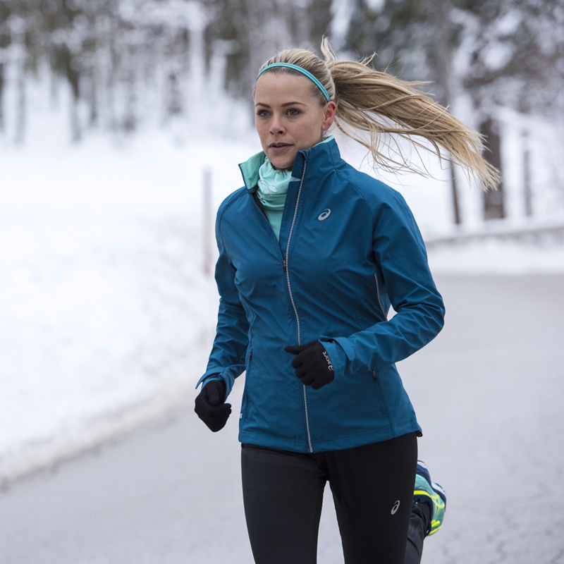 Asics jack Windstopper Road Running blue dames kopen – Dames