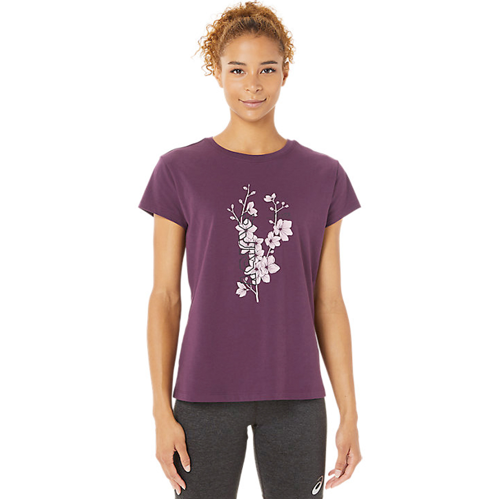 Asics shirt korte mouw Sakura Flower Dames (foto 1)