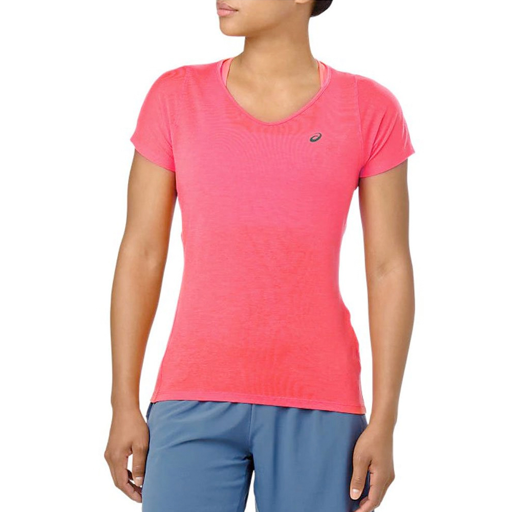 Asics shirt korte mouw V-Neck SS Dames (foto 1)