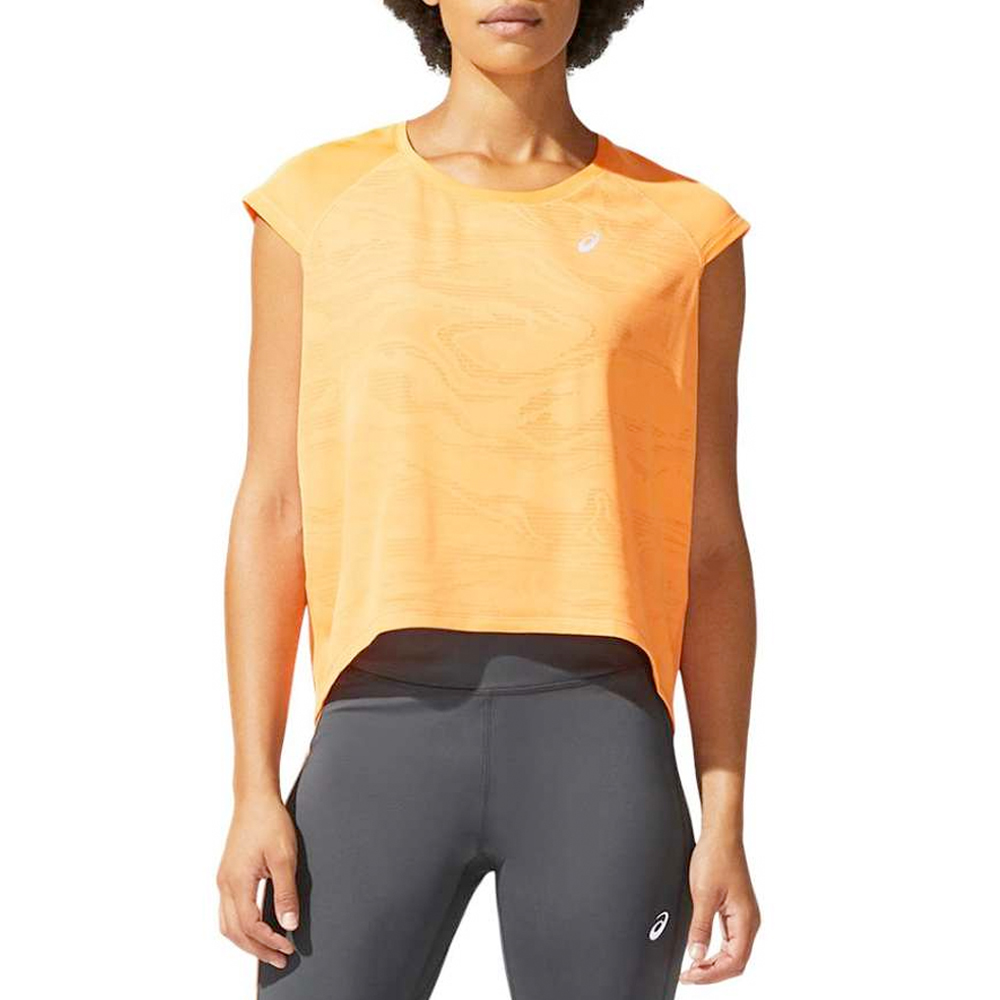 Asics shirt korte mouw Ventilatie Crop Dames (foto 1)