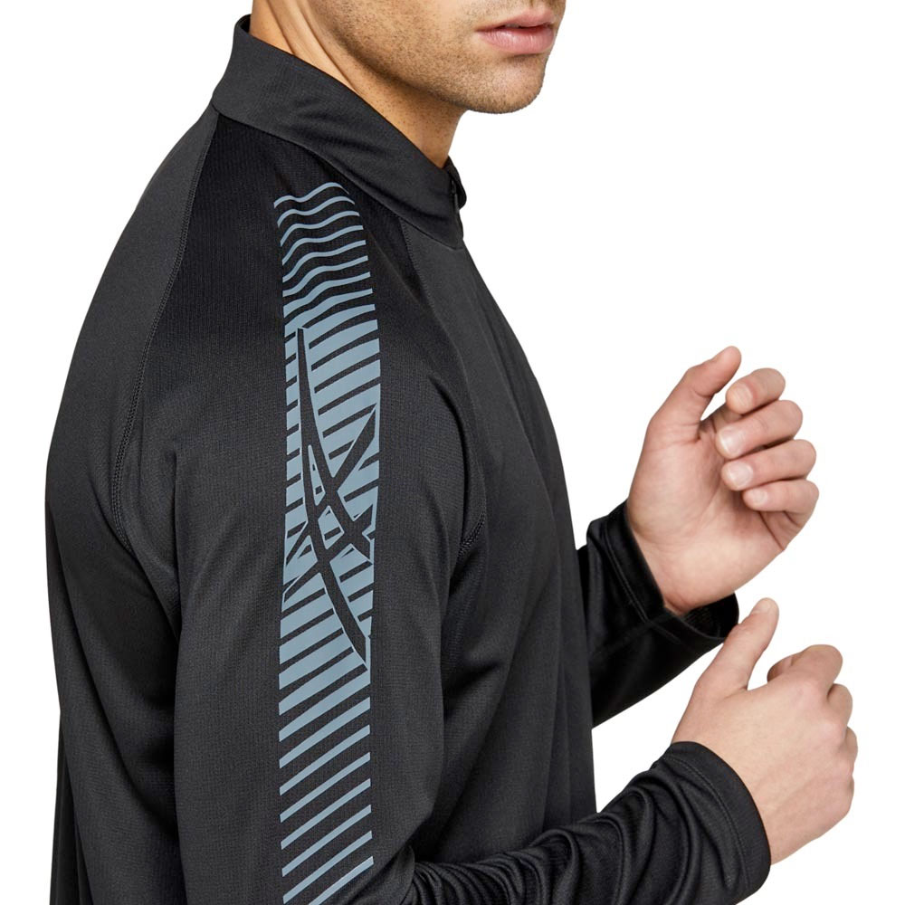 Asics shirt lange mouw 1/2 zip Icon Heren (foto 4)