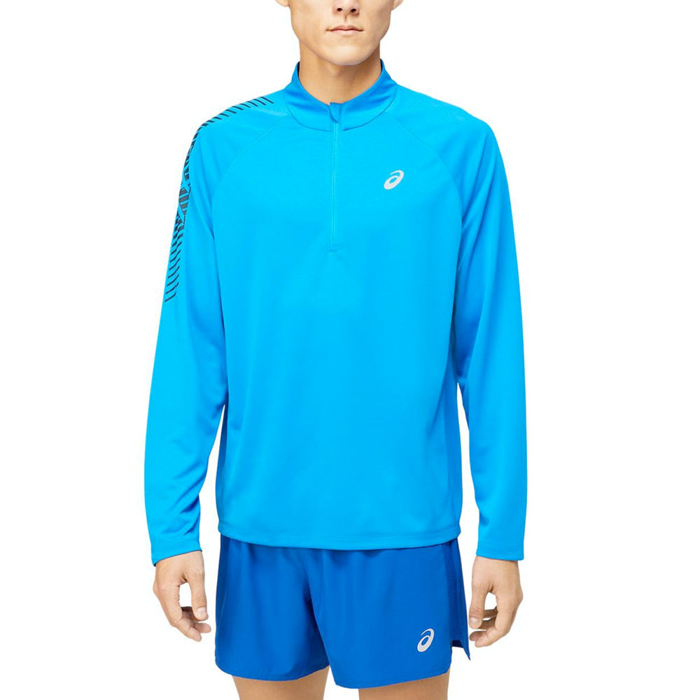 Asics shirt lange mouw 1/2 zip Icon Heren (foto 1)