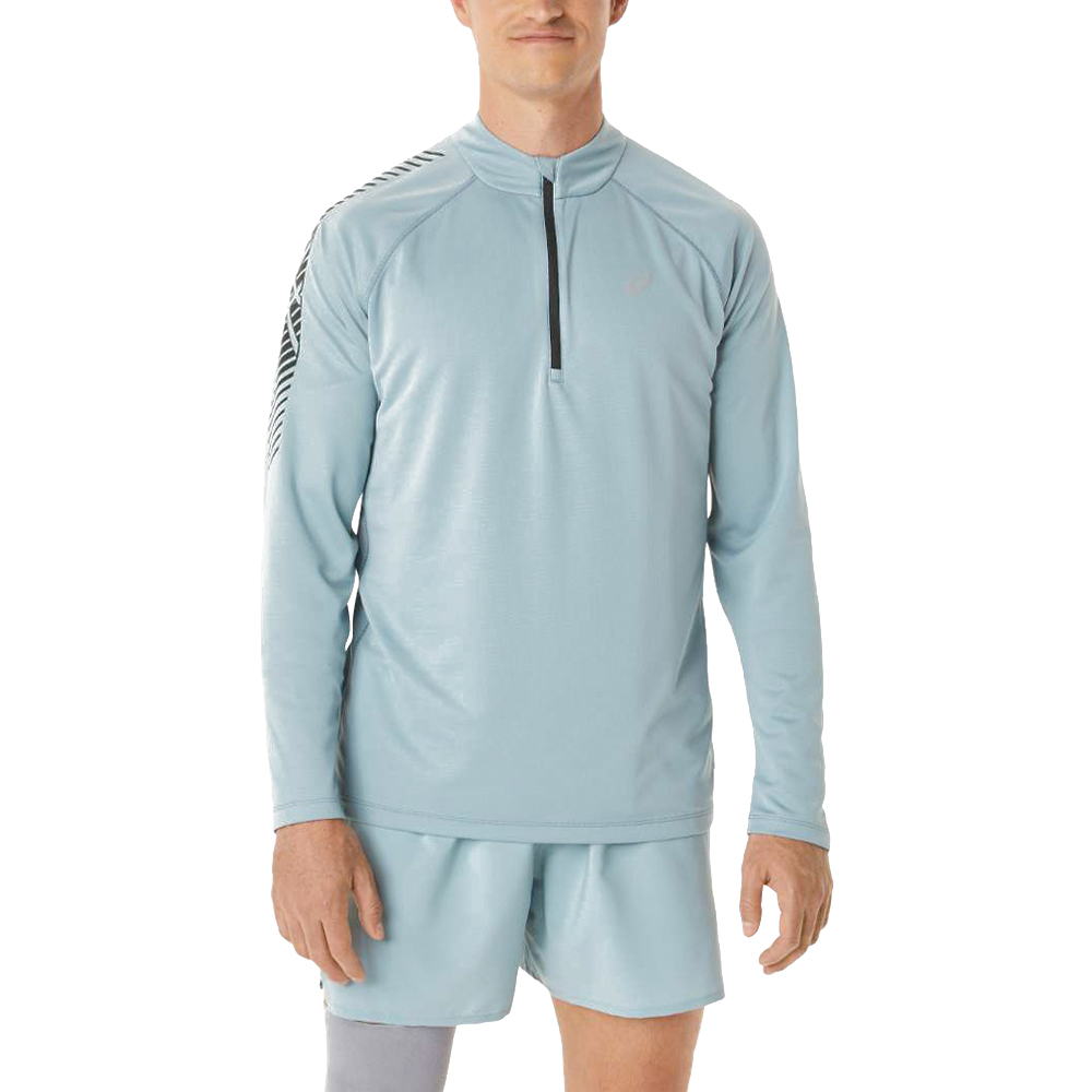 Asics shirt lange mouw 1/2 zip Icon Heren (foto 1)