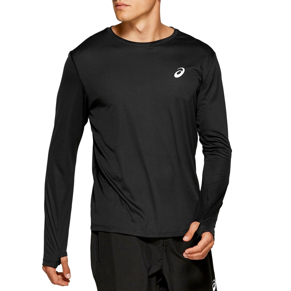 Asics shirt lange mouw  Silver Heren (foto 1)