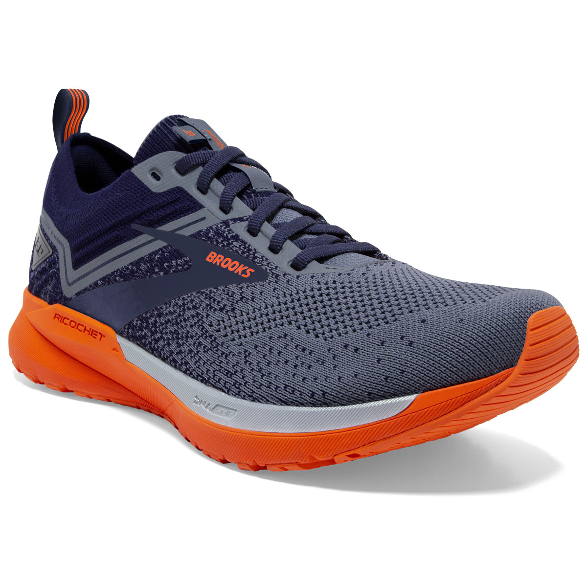 Brooks Ricochet 2 Hardloop Blauw Rood Heren
