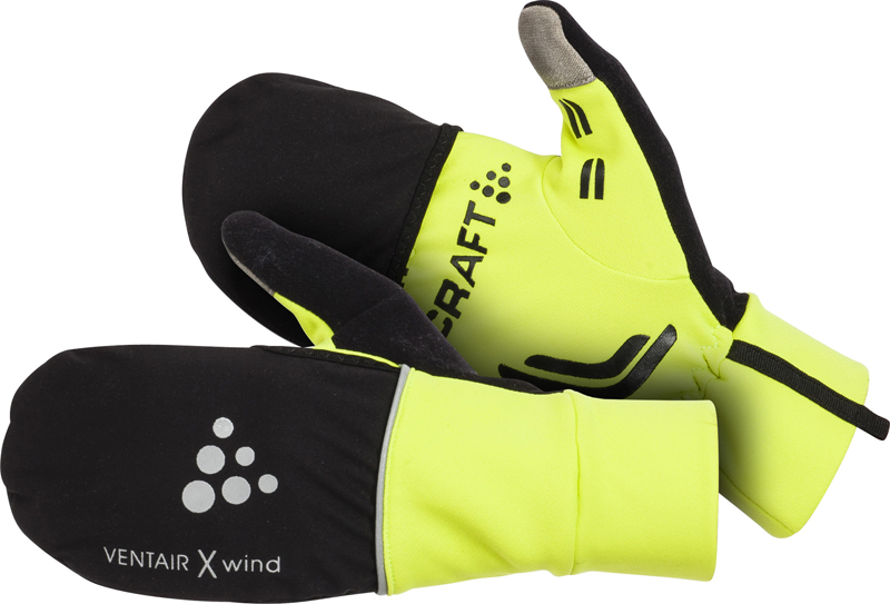 Craft handschoen Hybrid Weather glove geel kopen