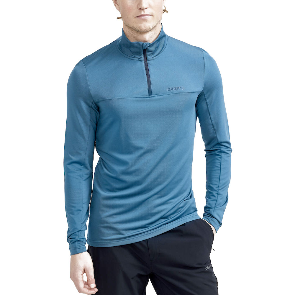 de wind is sterk liberaal Detecteren Craft shirt lange mouw 1/2 zip Core kopen – Heren Blauw