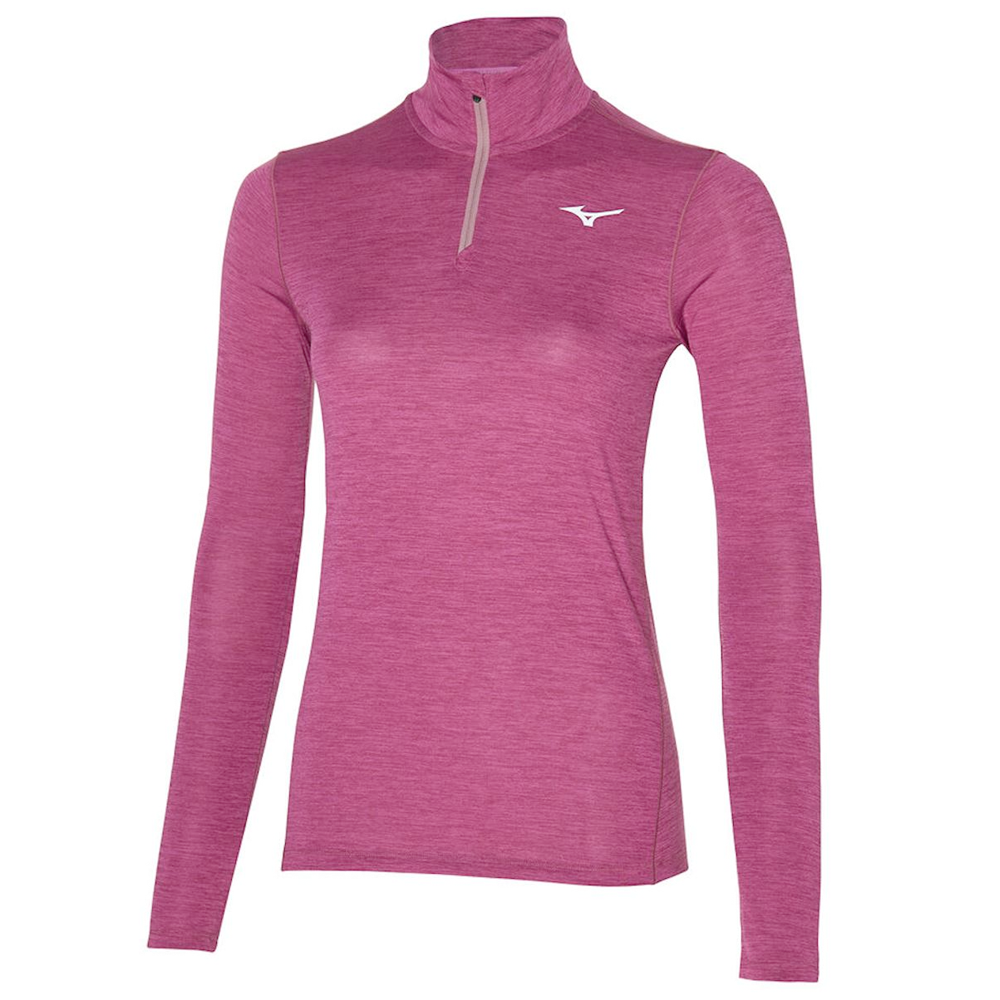 Mizuno shirt lange mouw 1/2 zip Impulse Core Dames (foto 1)