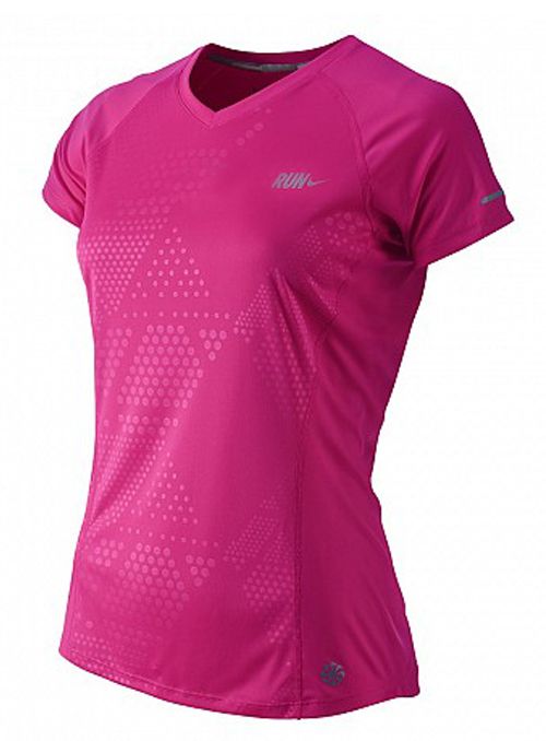 Nike Shirt k/m Embossed roze dames kopen – Dames