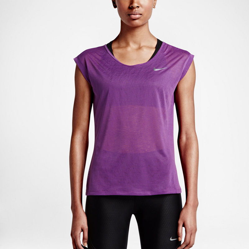 Verzadigen Van toepassing bijlage Nike shirt korte mouw Dri-fit Cool Breeze purple dames kopen – Dames