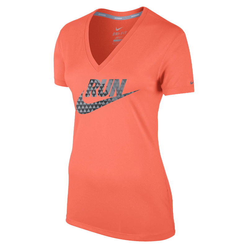 nieuwigheid Carry Amerika Nike shirt korte mouw Legend V-neck oranje dames kopen – Dames