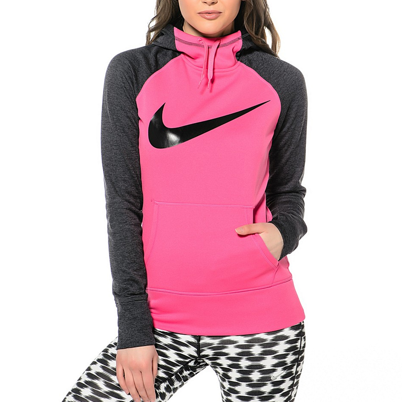 black pink nike hoodie