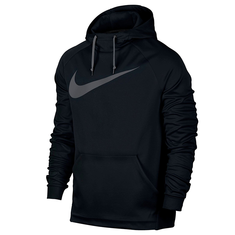 Nike shirt lange mouw hoodie warm Therma carbon heren kopen – Heren