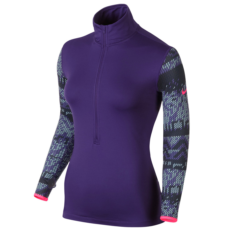 Nike shirt lange mouw hyperwarm paars dames kopen – Dames