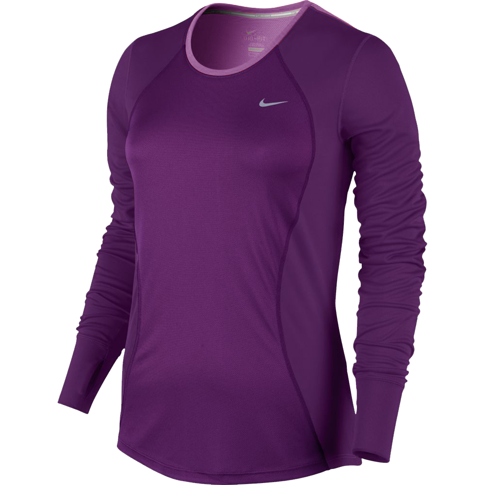 Nike shirt lange mouw Racer cosmic purple dames kopen – Dames