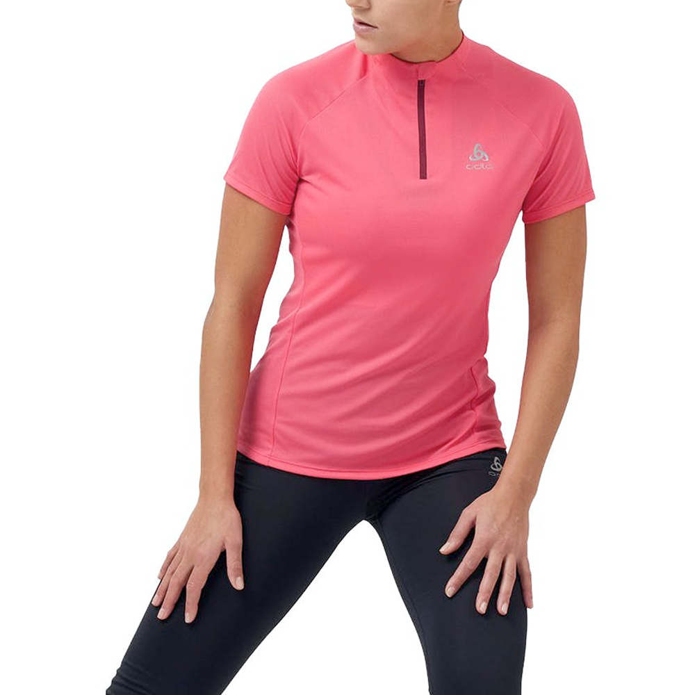 Odlo shirt korte mouw 1/2 zip Essential Trail Dames (foto 1)